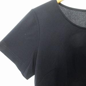 LEONARD 美品 カットソー Tシャツ 半袖 ロゴ刺繍 LL 紺 ネイビー 1206 GY09