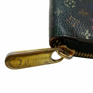 LOUIS VUITTON ジッピー ウォレット 長財布 モノグラム マルチカラー 黒 ブラック