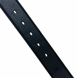 BRIEFING BUCKLE LEATHER BELT レザー ベルト ネイビー