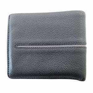 TOD'S 美品 二つ折り財布 コンパクトウォレット レザー 黒 ブラック 0207