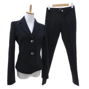 スウェット素材 スーツ ジャケット パンツ セットアップ スリムシルエット 40 紺 ネイビー イベント
