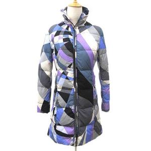 ダウン コート ジャケット 総柄