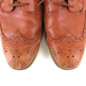 COLE HAAN ビジネスシューズ Uチップ メダリオン 外羽根 ブラウン