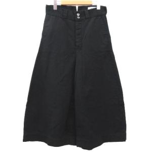 20AW Hi Waist Pantts Twill ハイウエストパンツ ブラック