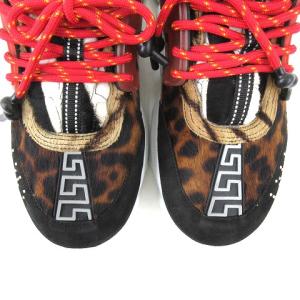 VERSACE 19SS Chain Reaction スニーカー ハラコ切替 アニマル メデューサ ワンポイント 42 
