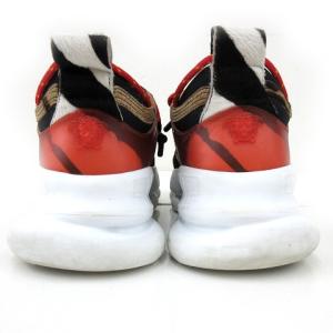 VERSACE 19SS Chain Reaction スニーカー ハラコ切替 アニマル メデューサ ワンポイント 42 