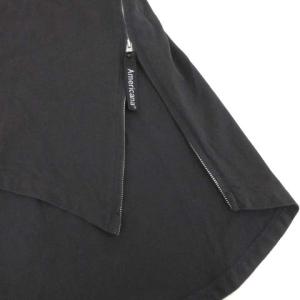 AMERICANA サイドジップワンピース バックロゴ ブラック