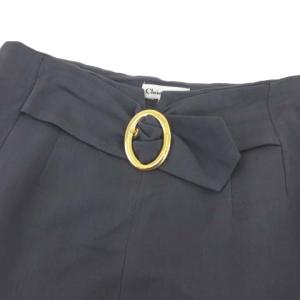 Christian Dior フロントタックフレアスカート L グレー