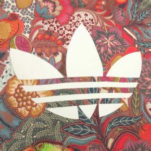 adidas Originals 3ライン総柄デザインジャケット M ホワイト