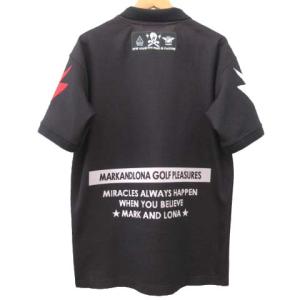 MARK&LONA 20AW Do My Things Polo ポロシャツ ゴルフ ウエア ビッグALARMスカル ジャガード トップス カットソー