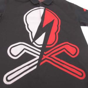 MARK&LONA 20AW Do My Things Polo ポロシャツ ゴルフ ウエア ビッグALARMスカル ジャガード トップス カットソー