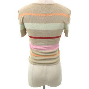 CHANEL 00S ニット ボーダー 36 ベージュ