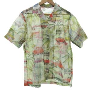 Grace Class 19SS セットアップ ブラウス ロングスカート シアー リゾート柄 総柄 38 ベージュ系