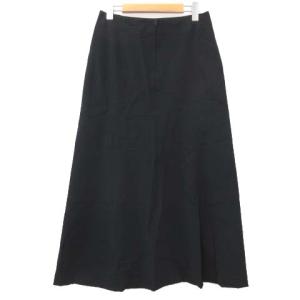 ISSEY MIYAKE ロングナイロンAラインスカート 3 ブラック