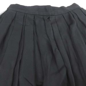 DOLCE&GABBANA レース スカート ひざ丈 フレア シルク イタリア製 国内正規 38 ブラック