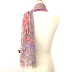ETRO ストール シルク ペイズリー柄 マルチカラー