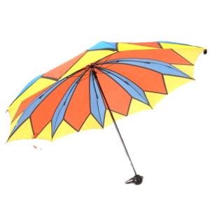 YVES SAINT LAURENT 折りたたみ傘 ワンタッチ ブランドロゴ マルチカラー