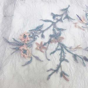 Diagram GRACE CONTINENTAL 18SS 長袖 フラワー刺繍ブラウス 36 グレー