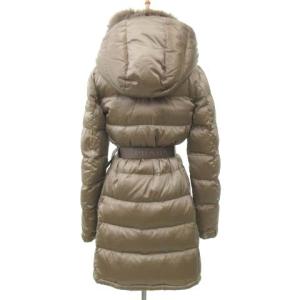PRADA SPORT ダウン コート ロング フォックスファー ベルト ジャケット 40 Lサイズ ベージュ