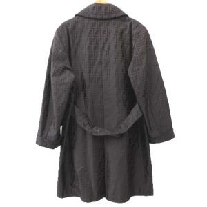 FENDI ズッカ柄 ナイロン スプリングコート  ダークブラウン