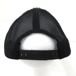 YOSHINORI KOTAKE DESIGN メッシュ キャップ 帽子 444 ワッペン ワンポイント スパンコール コットン 黒 ブラック N