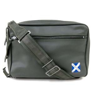 ショルダーバッグ ミリタリー マルチポケット 2層 カーキ 鞄