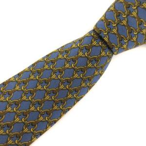 シルク総柄ネクタイ イエロー