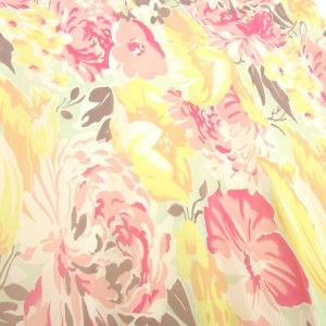 RALPH LAUREN シルク花柄シフォンスカート ベージュ