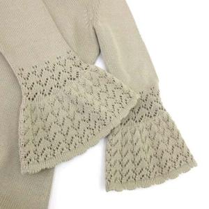 CELINE シルクニットカットソー ベージュ