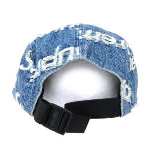 Supreme 21SS Frayed Logos Denim Camp Cap キャップ