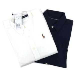 スポーツ シャツ 2点セット 半袖 ワンポイント刺繍 コットン 2 M 白 ホワイト 紺 ネイビー