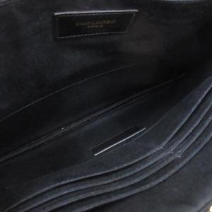 YVES SAINT LAURENT 21SS レザー クラッチバッグ ロゴ セカンドバッグ イタリア製 黒 ブラック