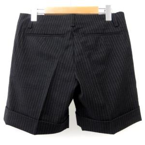 Drawer ショートパンツ ストライプ ロールアップ 38 ブラック