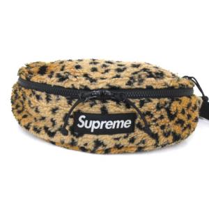 Supreme 17AW Leopard Fleece Waist Bag ベージュ