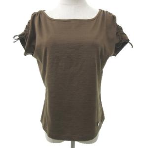 GIVENCHY 袖シャーリングカットソー L ブラウン