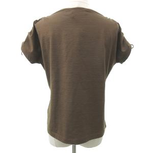 GIVENCHY 袖シャーリングカットソー L ブラウン
