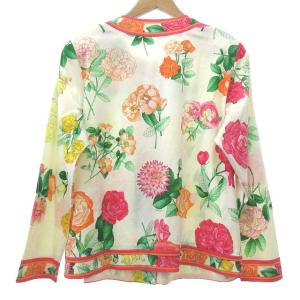 LEONARD 花柄カーディガン オフホワイト