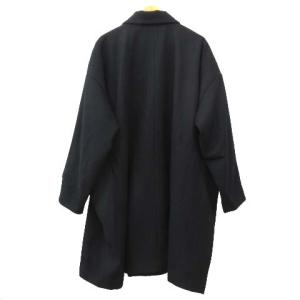 Basisbroek 近年モデル eggコート オーバーサイズ ダブル ウール ジャケット 3 L 黒 ブラック