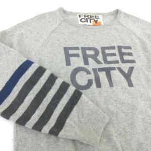 FREECITY カシミヤ100% ニット セーター 長袖 トップス 3 M グレー