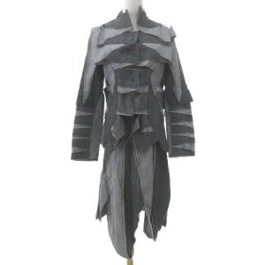 再構築 セットアップ リメイク デニム調 アシンメトリー 3 L グレー