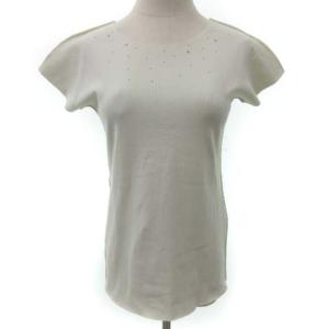 A-POC INSIDE カットソー 半袖 フレンチスリーブ スタッズ カットオフ アイボリー
