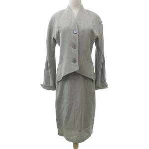 スーツ ノーカラー セットアップ ベージュ系