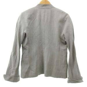 HERMES スーツ ノーカラー セットアップ ベージュ系