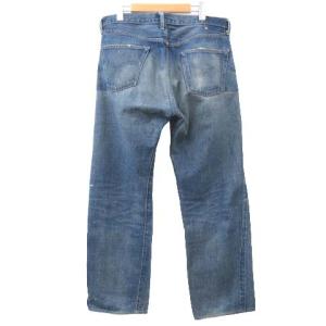 Levi's 501XX 55501 LVC デニム パンツ ダメージ加工 ヴィンテージ復刻 オフセット セルビッジ ジーンズ 36 青