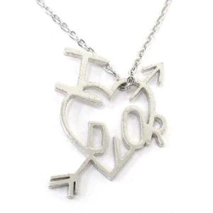 I LOVE Dior ネックレス シルバー