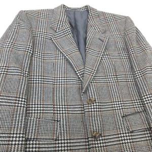 Christian Dior チェックテーラードジャケット グレー