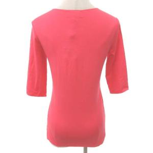 EMPORIO ARMANI カットソー 五分袖 薄手 ストレッチ 38 ピンク