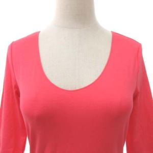 EMPORIO ARMANI カットソー 五分袖 薄手 ストレッチ 38 ピンク