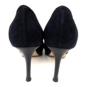 PELLICO スエードピンヒールパンプス ネイビー