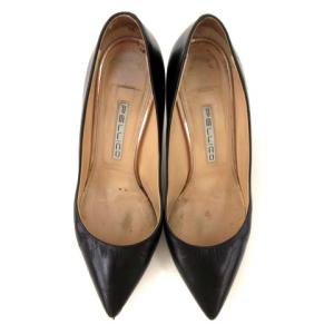 PELLICO ピンヒールレザーパンプス ブラック